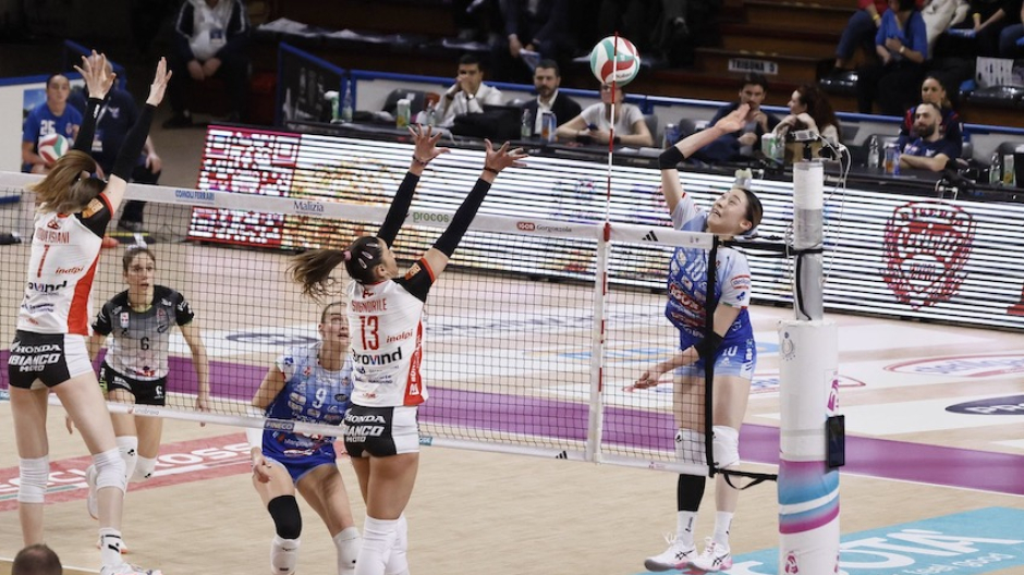 Igor Volley a Torino per gara due dei quarti di finale dei Playoff con Chieri